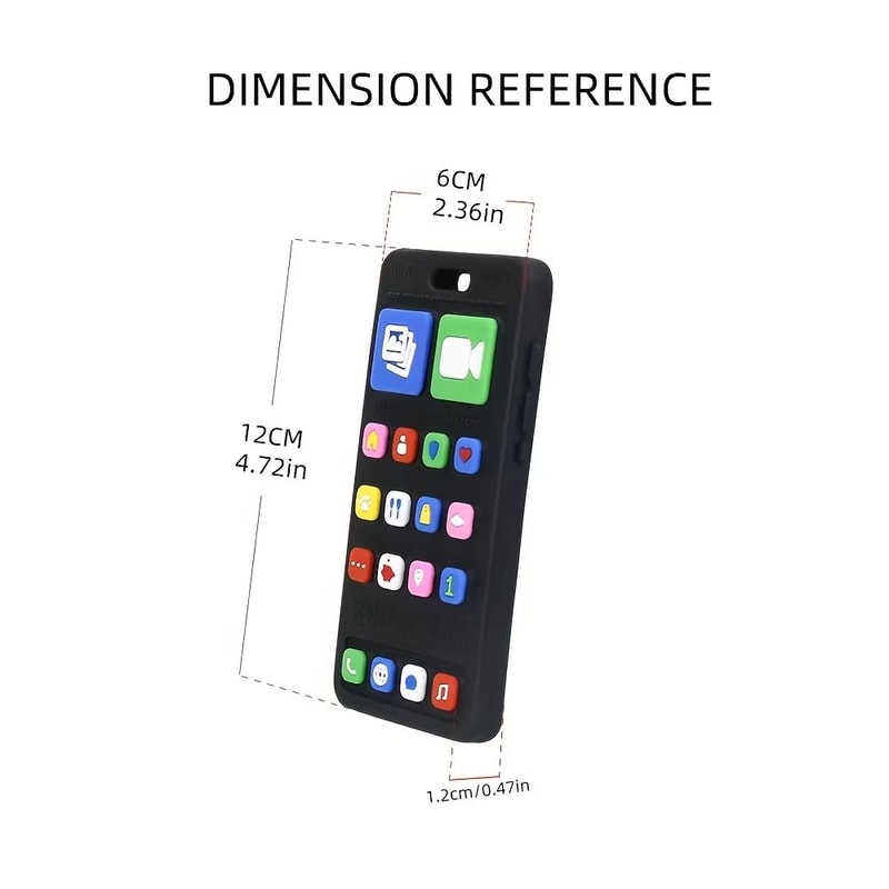 Fun Silicone Baby Cell Phone Teether Toy 5