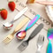 304 Stainless Steel Portable Cutlery Set With Case Vintage Outdoor Spoon And Fork 3pcs 0