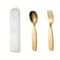 304 Stainless Steel Portable Cutlery Set With Case Vintage Outdoor Spoon And Fork 3pcs 6