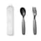 304 Stainless Steel Portable Cutlery Set With Case Vintage Outdoor Spoon And Fork 3pcs 8