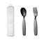 304 Stainless Steel Portable Cutlery Set With Case Vintage Outdoor Spoon And Fork 3pcs 8