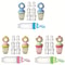 9Piece Silicone Baby Feeding Set With Dinosaur Rotating Fruit Feeder Squeeze Bottle And SML Silicon 3
