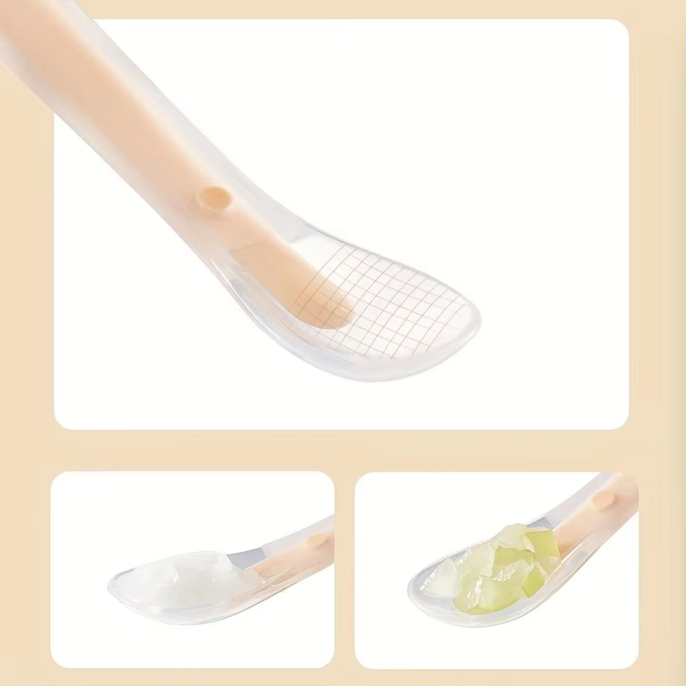 SoftTouch Silicone Baby Feeding Spoon With Matte Surface Safe Training Tableware 4
