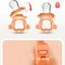 4Piece MonkeyShape Baby Fruit Feeder Set With EasyHandle Ring And 3 Silicone Mesh Bags SML 3