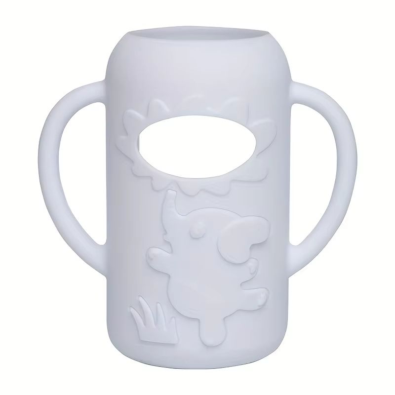 Elephant Silicone Bottle Handle Sleeve For Narrow Neck Baby Bottles Soft Grip Protector 13