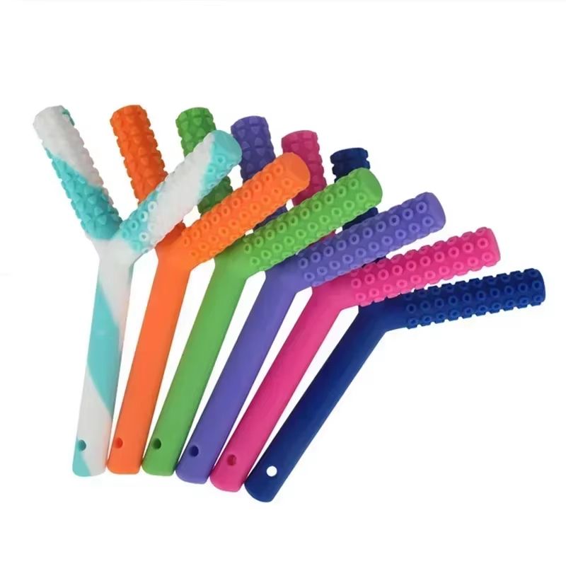 Silicone Sensory Chew Tube Oral Motor Trainer Kids Teeth Massager For Calm And Focus 1