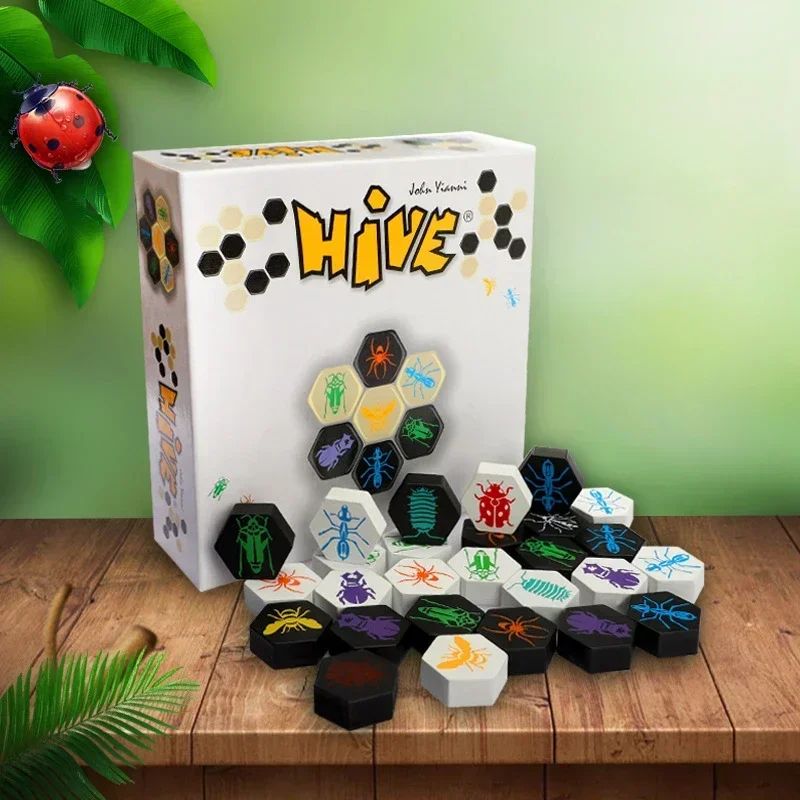 FamilyFun Hive Wooden Board Game For 2 Players 0
