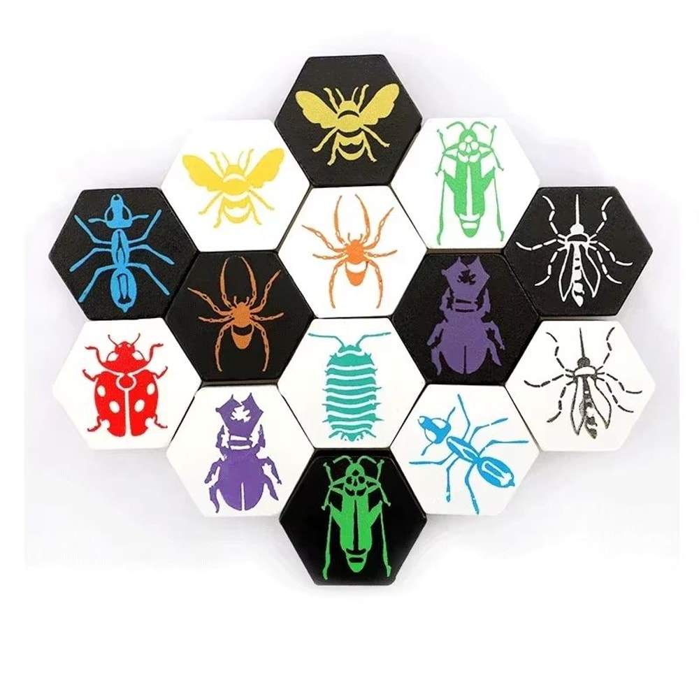 FamilyFun Hive Wooden Board Game For 2 Players 5