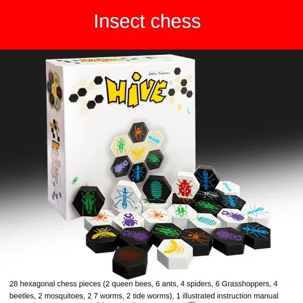 FamilyFun Hive Wooden Board Game For 2 Players 6