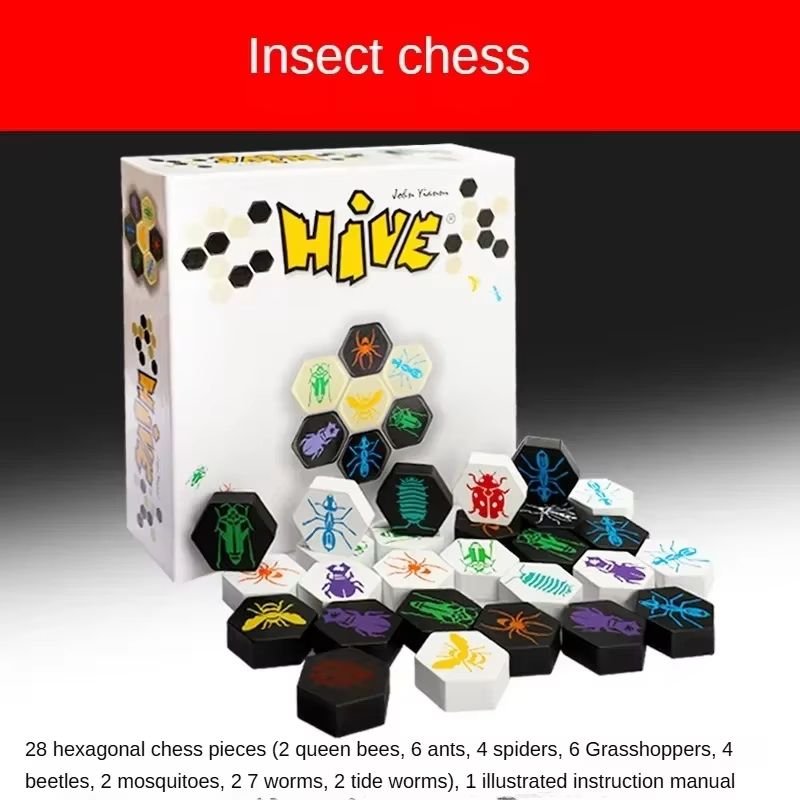 FamilyFun Hive Wooden Board Game For 2 Players 6