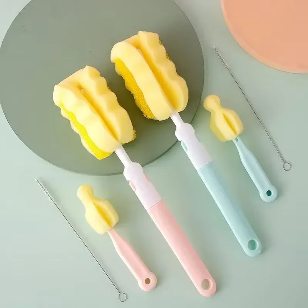 CleanEase 3Piece Baby Bottle And Pacifier Cleaning Brush Set 1