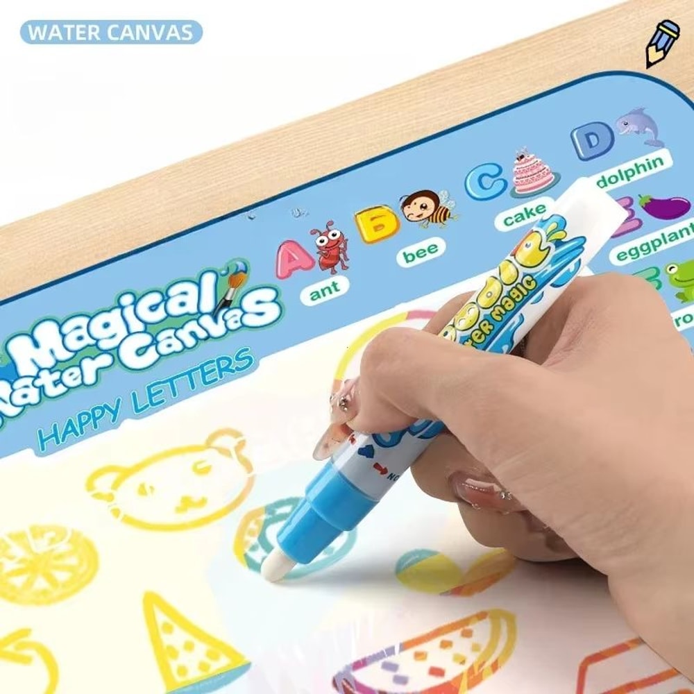 Montessori Magic Water Drawing Mat 3937x3150in With Reusable Water Pen 1