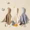 PureCotton Muslin Baby Bib And Burp Cloth Set With Goose Sleeping Doll Design 0