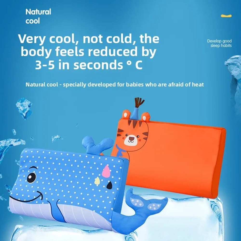 CloudComfort Toddler Summer Foam Pillow 45x30cm Breathable Slow Rebound Bedding Cushion 1