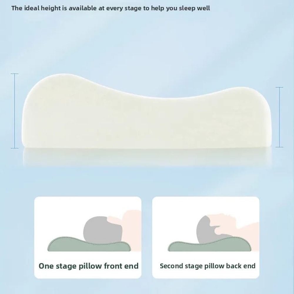 CloudComfort Toddler Summer Foam Pillow 45x30cm Breathable Slow Rebound Bedding Cushion 2