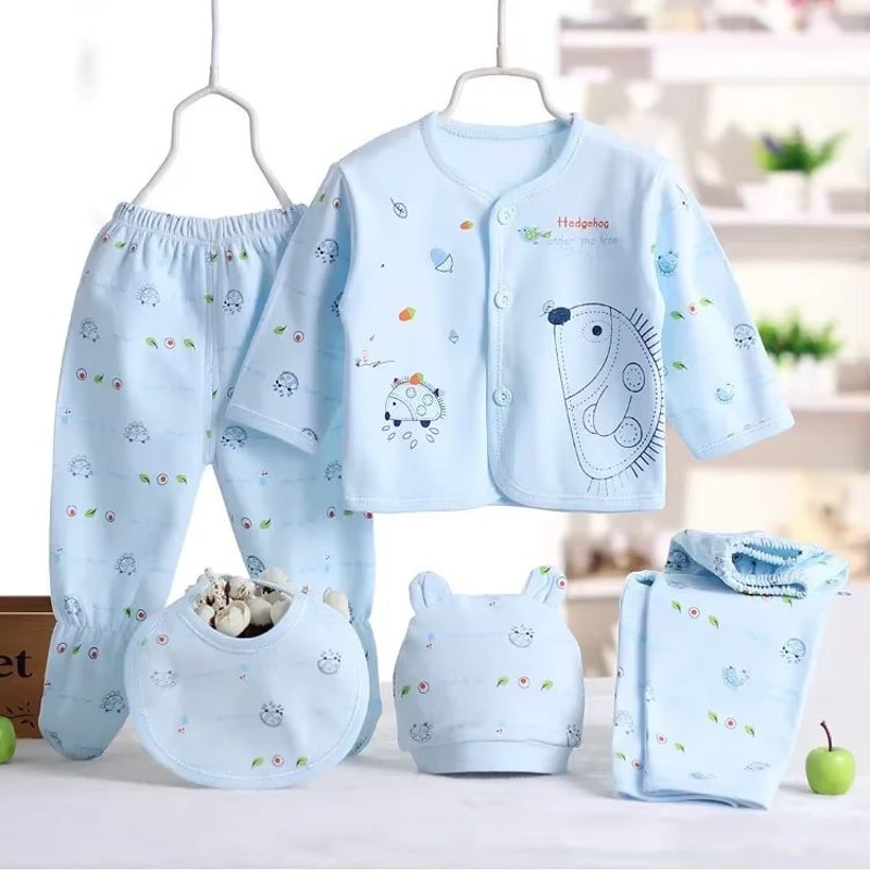 PureCotton 5Piece Newborn Hedgehog Clothing Set 03M 9