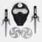 NinjaStrike Kids Ninja Costume Toy Set With Daggers And Darts 1