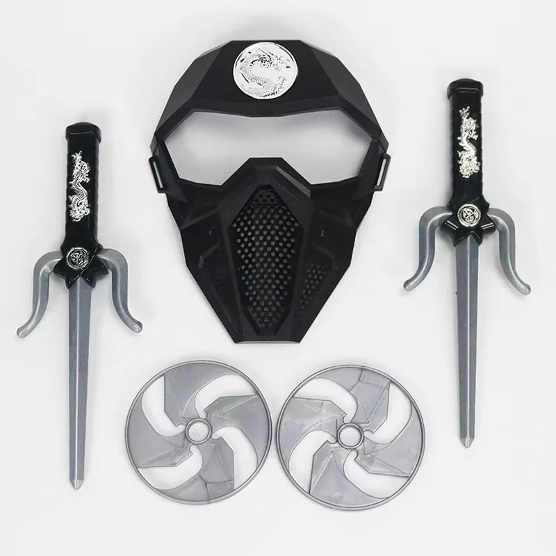 NinjaStrike Kids Ninja Costume Toy Set With Daggers And Darts 1