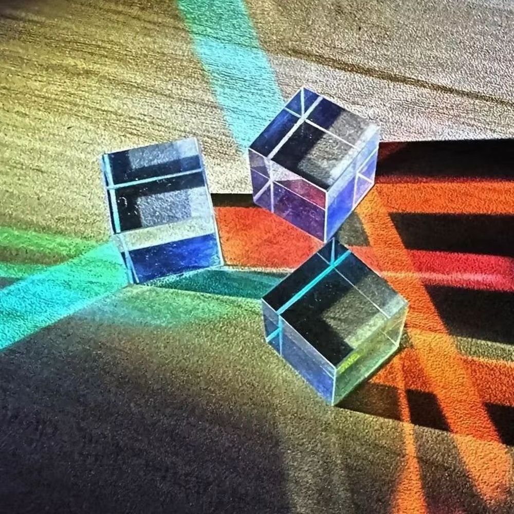 OptiMagic Dichroic XCube Prism Educational Optical Glass Toy 2