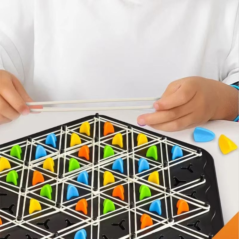 ChainMaster Triangle Chess Strategy Board Game For Kids Adults 2