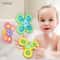 SpinLaugh 3Piece Cartoon Rotating Rattle Toy Set With Suction Cup Base 1