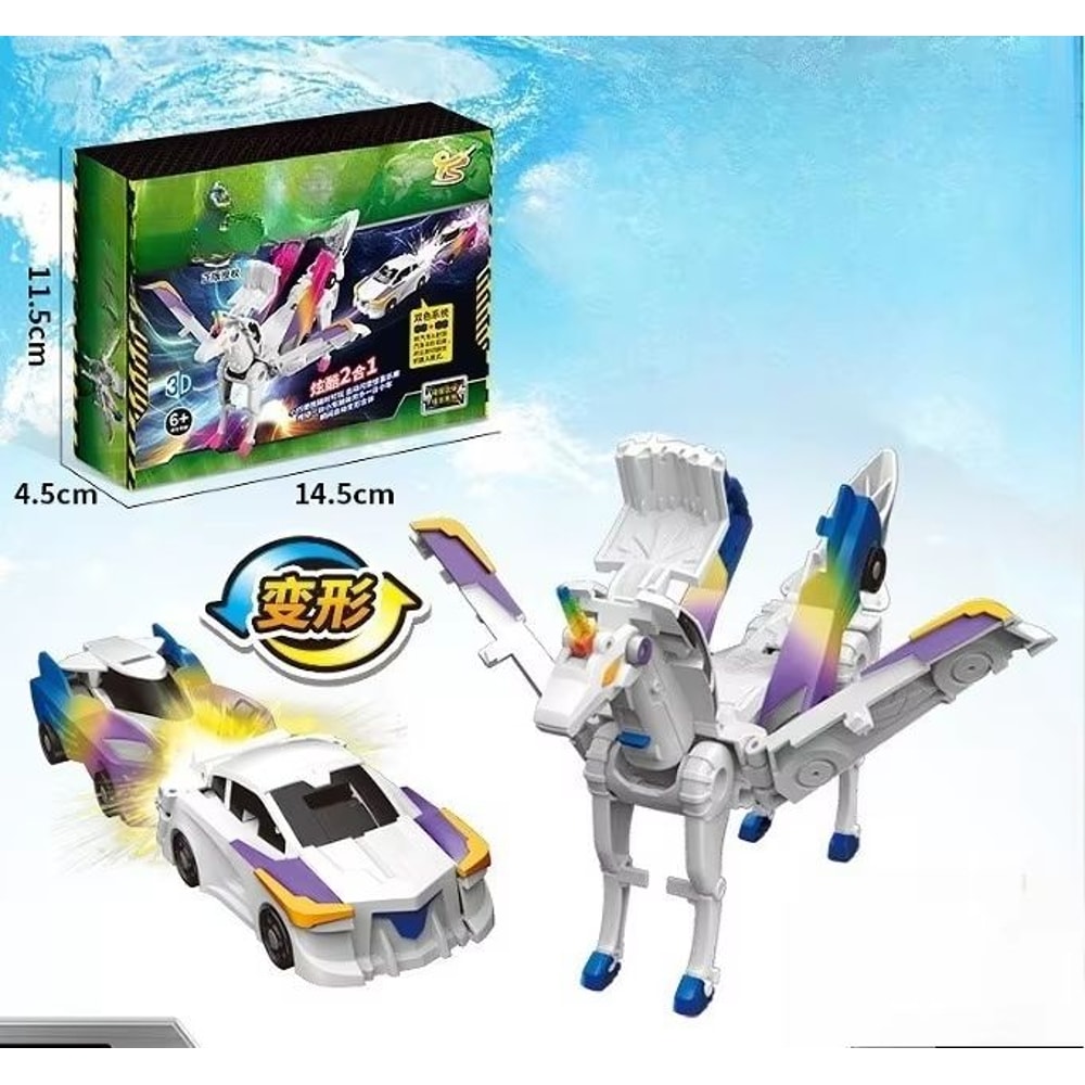 CrashRoar Magnetic Dinosaur Transformer Car 2in1 Collision Transforming Toy 11