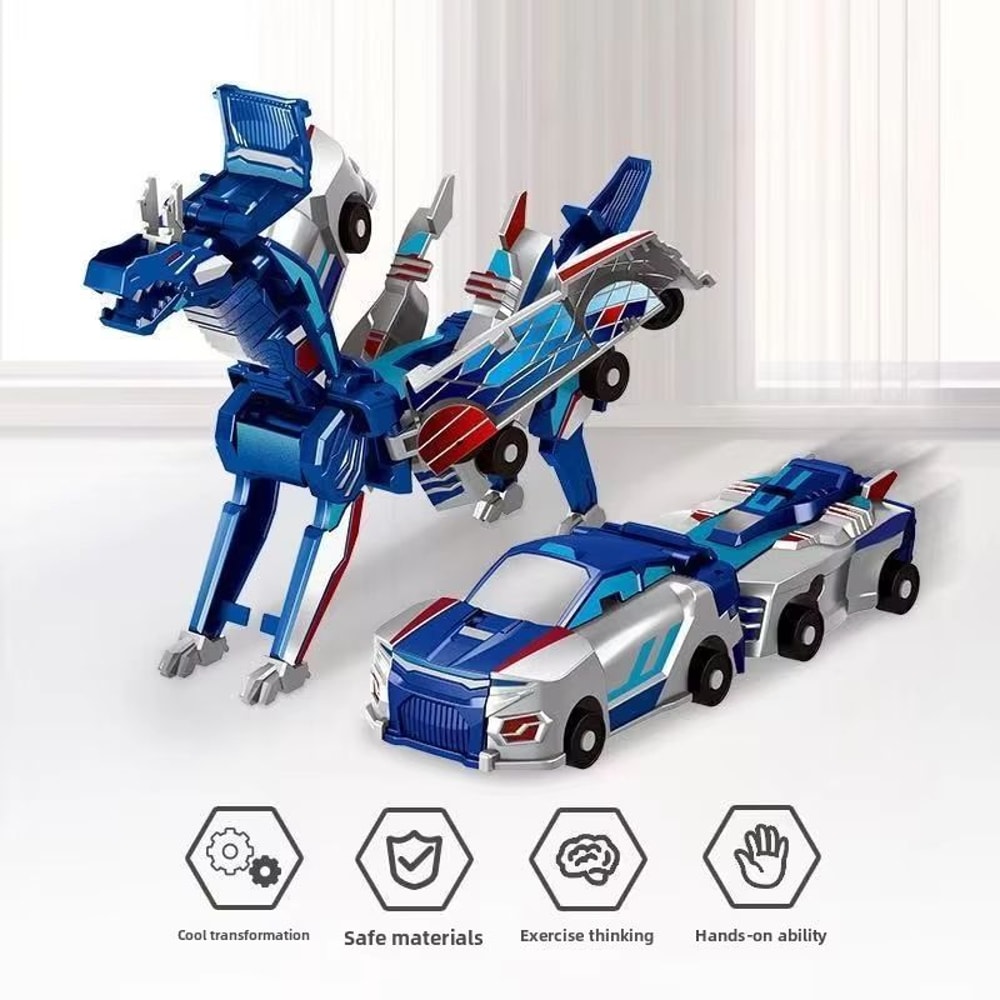 CrashRoar Magnetic Dinosaur Transformer Car 2in1 Collision Transforming Toy 4