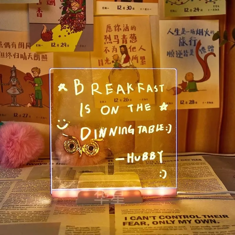 GlowSketch LED Erasable Acrylic Marker Board 6