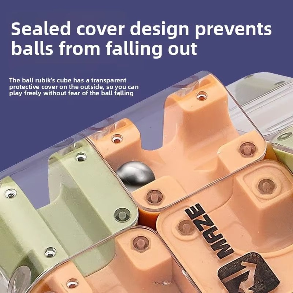 GlowMaze 3D Maze Cube Transparent Rolling Ball Puzzle 5