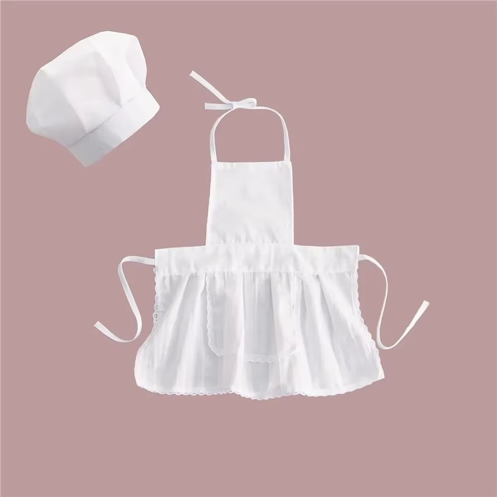 Little Chef Baby Apron And Hat Set 7