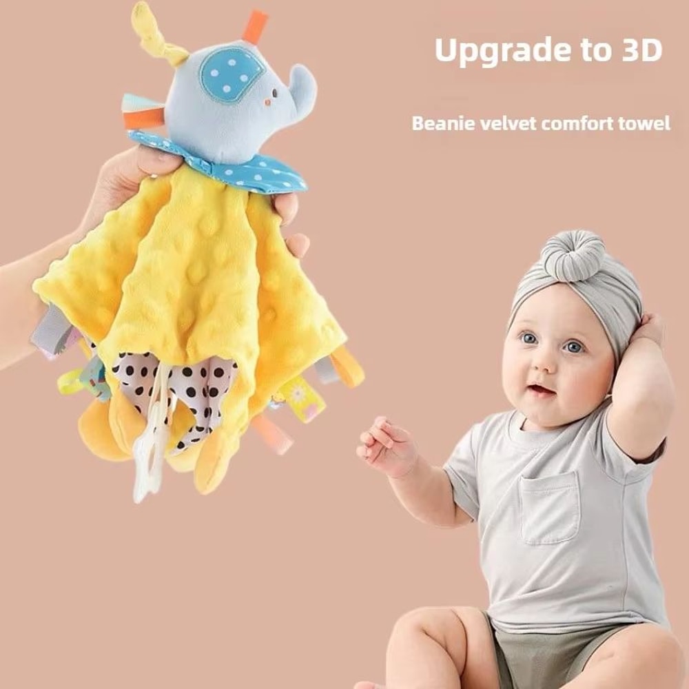 CuddleComfort Baby Soothing Doll Towel With Teether And Rattles 3