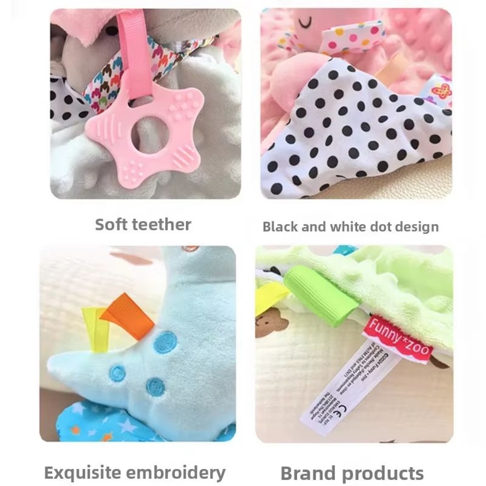 CuddleComfort Baby Soothing Doll Towel With Teether And Rattles 4