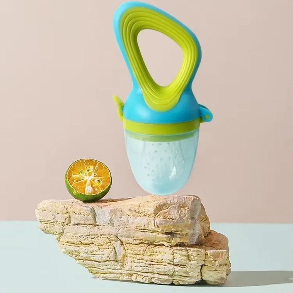 FreshNibble Silicone Baby Fruit Feeder With Protective Cover 10