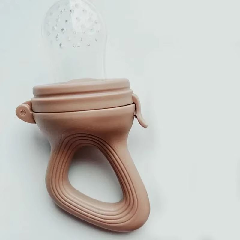 FreshNibble Silicone Baby Fruit Feeder With Protective Cover 7