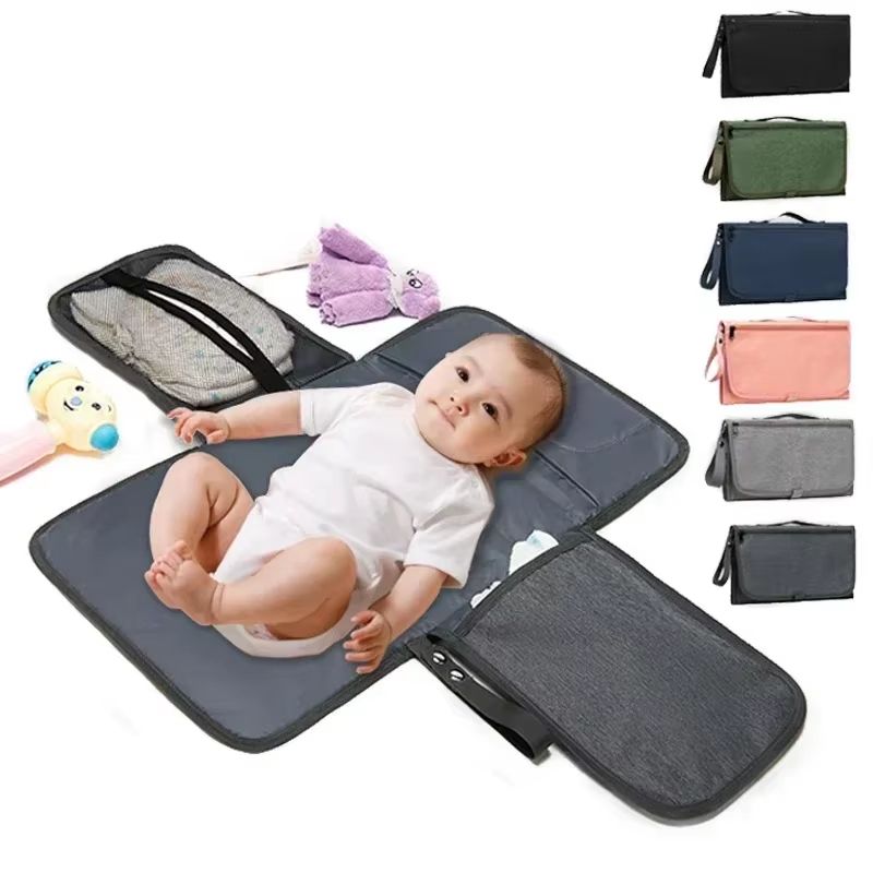 GoCare Portable Waterproof Baby Diaper Changing Pad With Pockets 0
