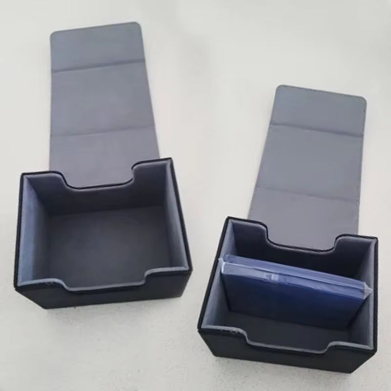 MagnaGuard PU Leather Trading Card Deck Box Fits 100 Sleeved Cards 3