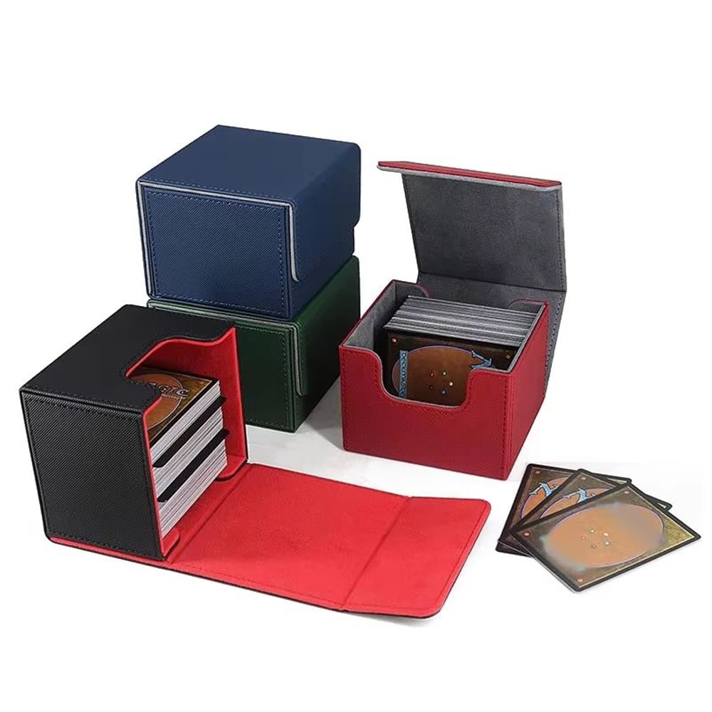 MagnaGuard PU Leather Trading Card Deck Box Fits 100 Sleeved Cards 5