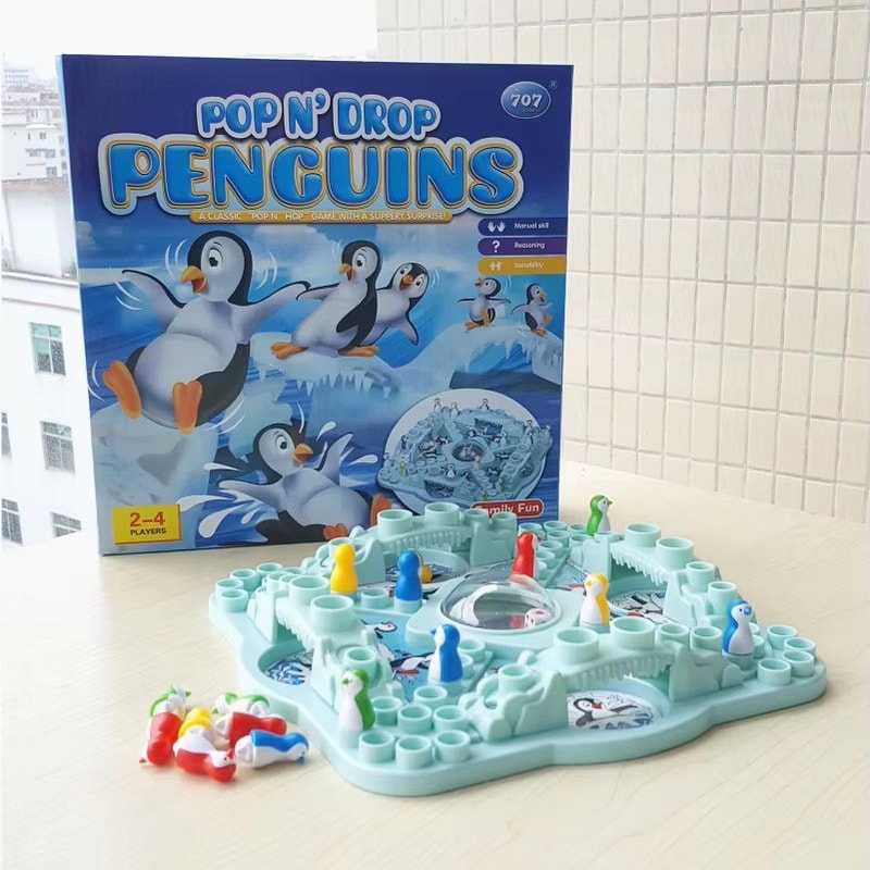Penguin Race 3D Interactive Kids Board Game Family Fun Learning 3