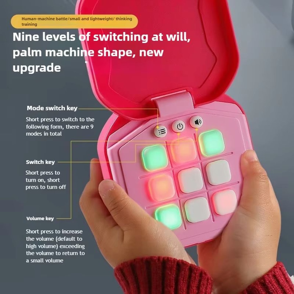 FlexiPlay Electronic TicTacToe Board Game Portable Montessori Puzzle Set 1