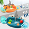 CleanPlay Kids Kitchen Sink Pretend Play Set Early Educational Toy 0