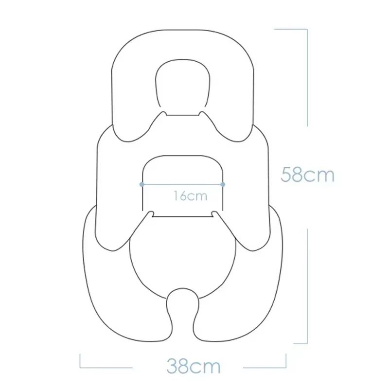 CloudRest Baby Stroller Car Seat Cushion Pad Soft Cotton Comfort Mat 4