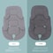 CloudRest Baby Stroller Car Seat Cushion Pad Soft Cotton Comfort Mat 8