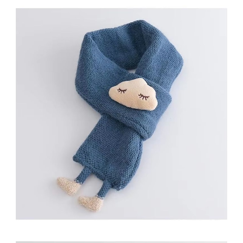 FluffCloud 3D Knitted Baby Scarf Warm Winter Neck Cover For Kids 9