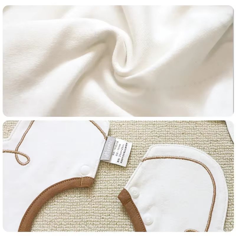 PetalSoft 3Piece Cotton Gauze Baby Feeding Bibs Drool Towels 3