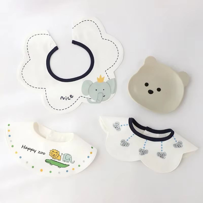 PetalSoft 3Piece Cotton Gauze Baby Feeding Bibs Drool Towels 8