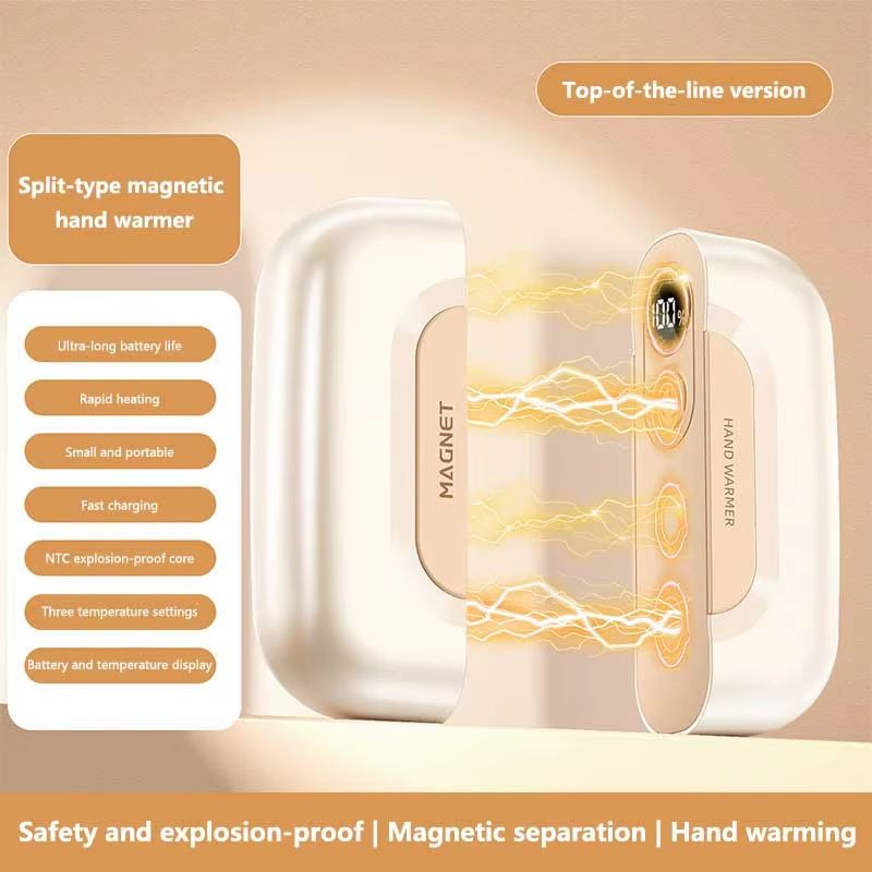 WarmWave 2in1 Magnetic Hand Warmer And 60000 MAh Power Bank Portable USB Rechargeable Pocket Heate 9