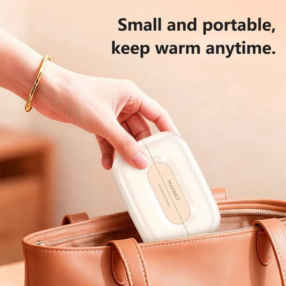 WarmWave 2in1 Magnetic Hand Warmer And 60000 MAh Power Bank Portable USB Rechargeable Pocket Heate 3