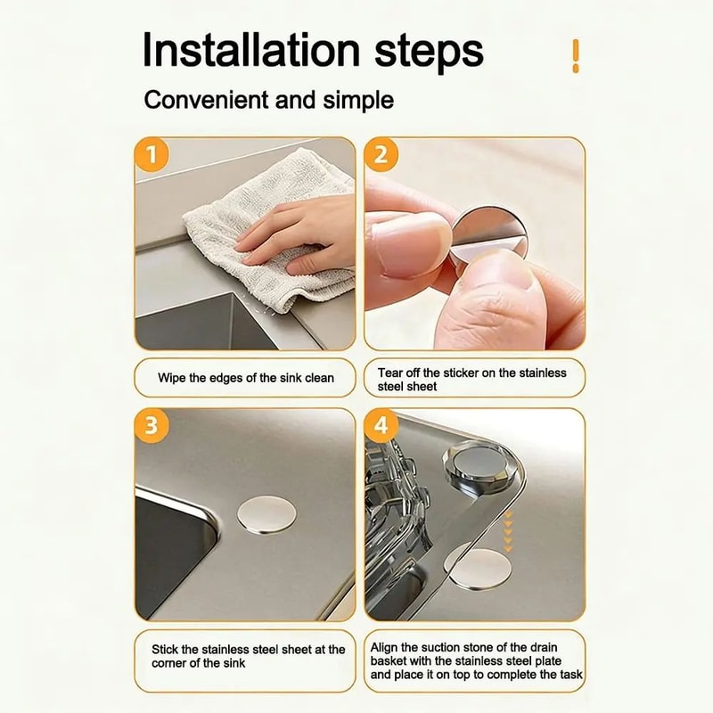 Magnetic Triangle Sink Drain Basket With Anti Leak Strainer Filter 3