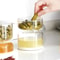 Hourglass Pickle Jar With Wet And Dry Separation Flip Strainer And Airtight Seal 0