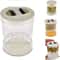 Hourglass Pickle Jar With Wet And Dry Separation Flip Strainer And Airtight Seal 3